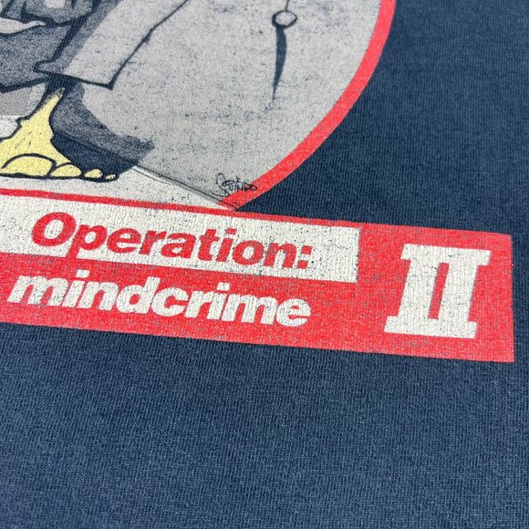 Y2K Queensryche Mindcrime 2 Shirt Extra Large Black Faded Thrashed Anti Jab Tee - Picture 9 of 16